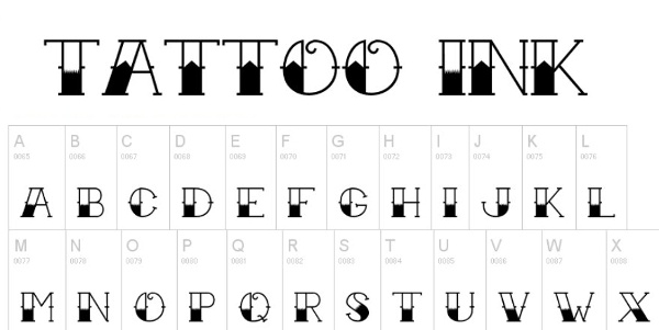 30 Best Free Tattoo Fonts 2015