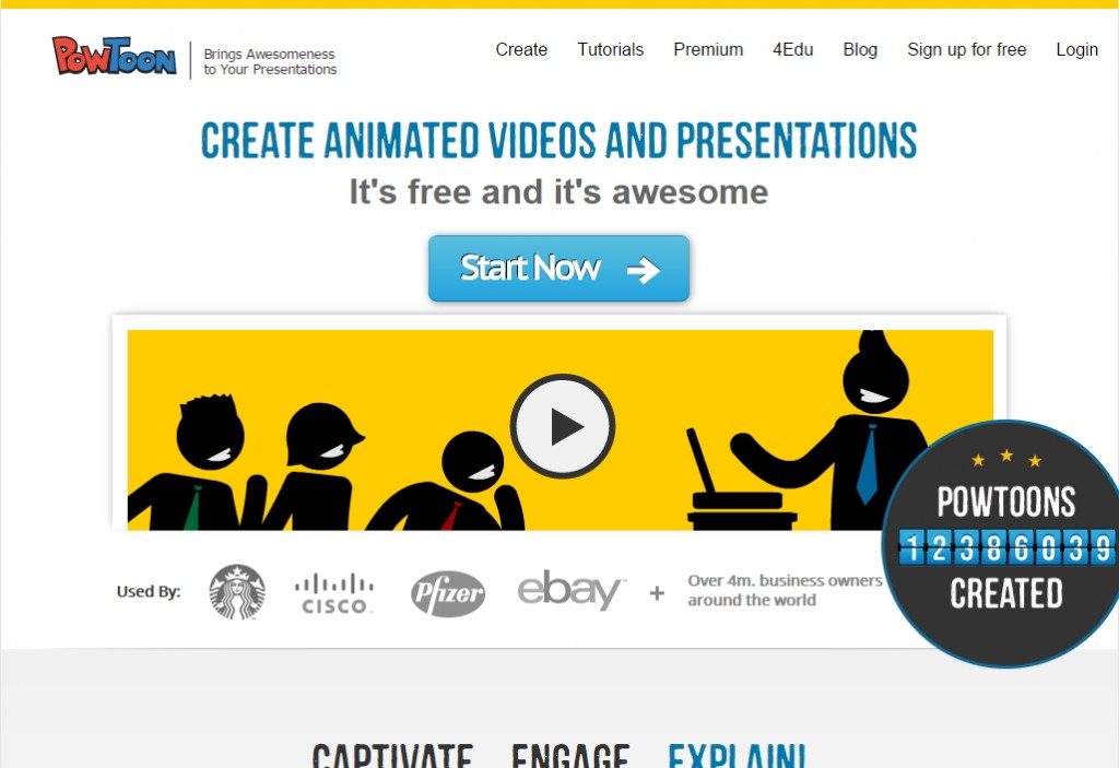 Create presentations & animated videos