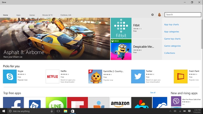 Unified Store in Windows 10