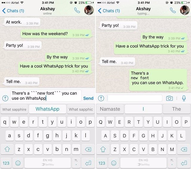 Whatsapp Text Tricks