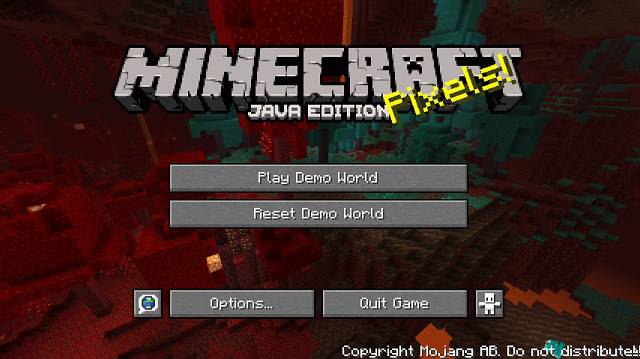 Démo Java de Minecraft