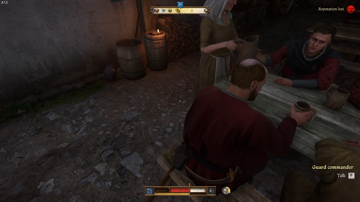 speak with Guard Commander to Learn about the Hermit in KCD 2