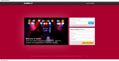 The Evolution of Twitter Homepage From 2006 to 2011 (Pics)