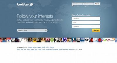 The Evolution of Twitter Homepage From 2006 to 2011 (Pics)