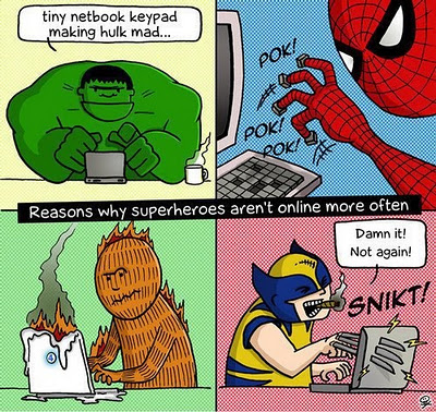 Reasons Why Superheroes aren’t Online More Often (Comic)