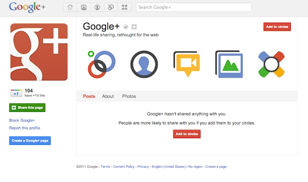 Google Plus Launched Brand Pages But Not Yet Public
