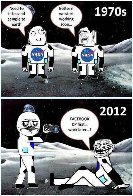 Facebook First, Work Later (Comic)