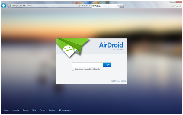 Airdroid login