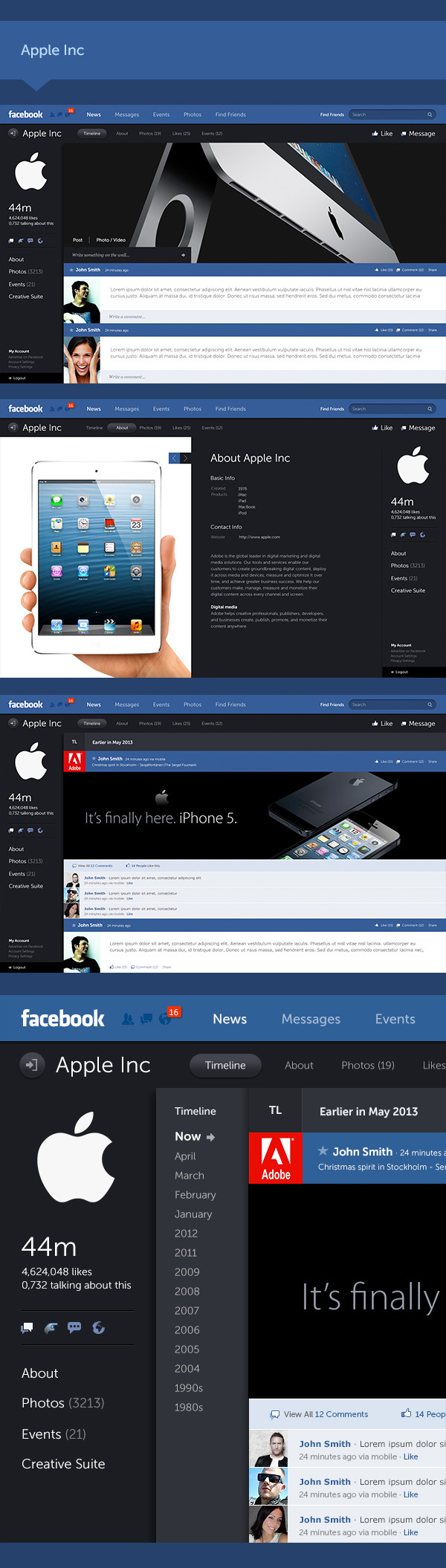 Facebook new design concept 5