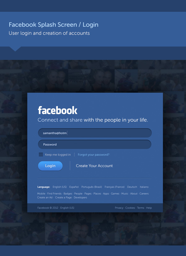 Facebook new design concept 1