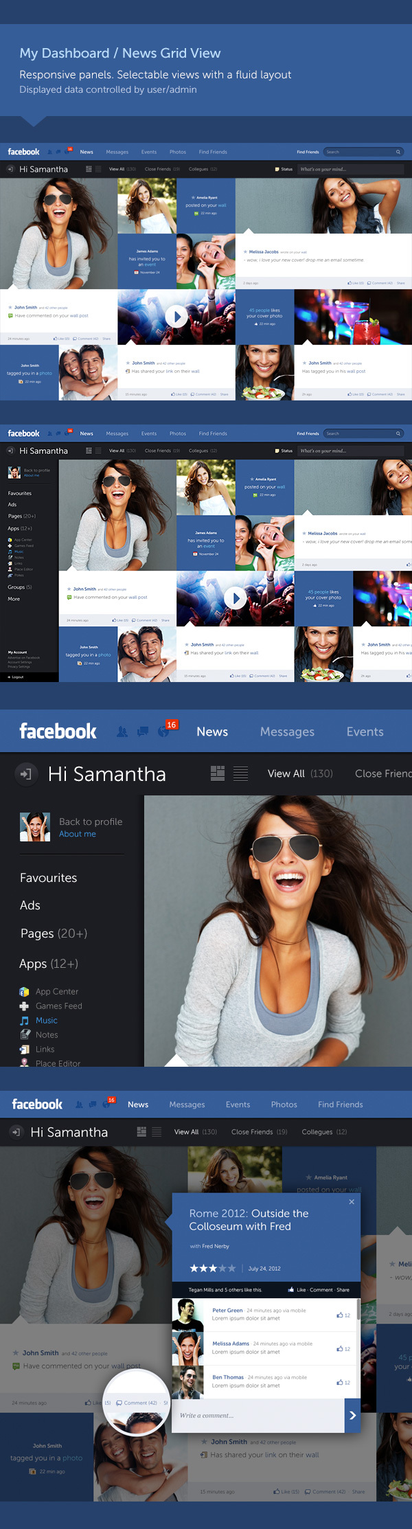 Facebook new design concept 2