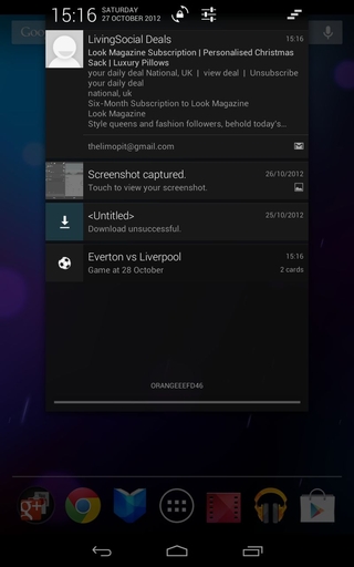 Quick Access to Rotation Lock and Settings from Notifications