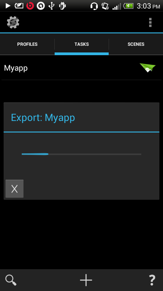 exporting app