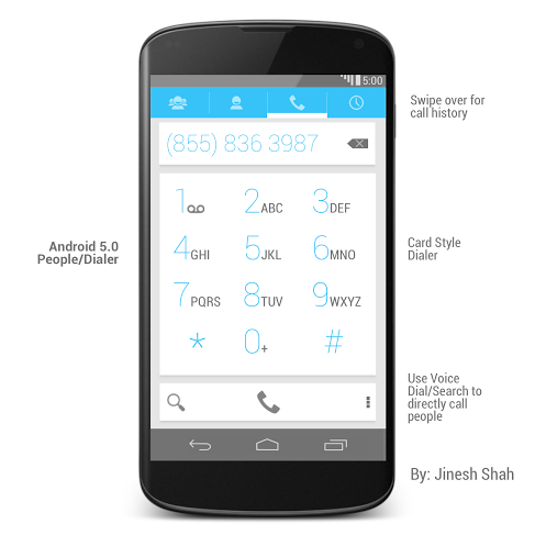 Android 5.0 Dialer