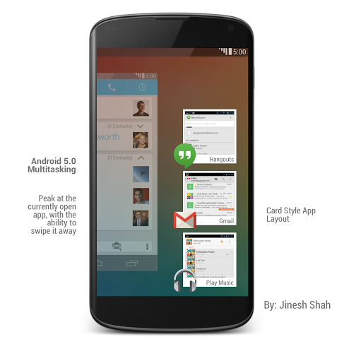 Android 5.0 Multitasking