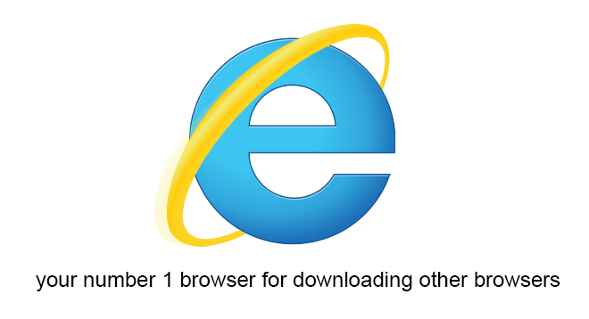 Internet Explorer realistic Tagline
