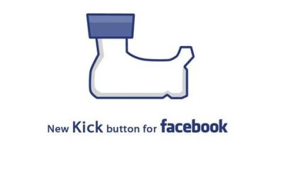 Kick button for Facebook