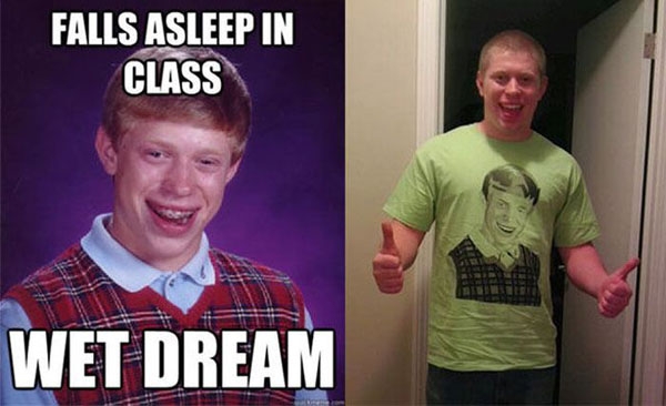 Origin of bad luck brian meme