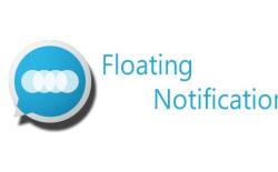 floating notifications