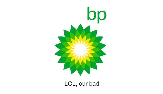 bp realistic tagline