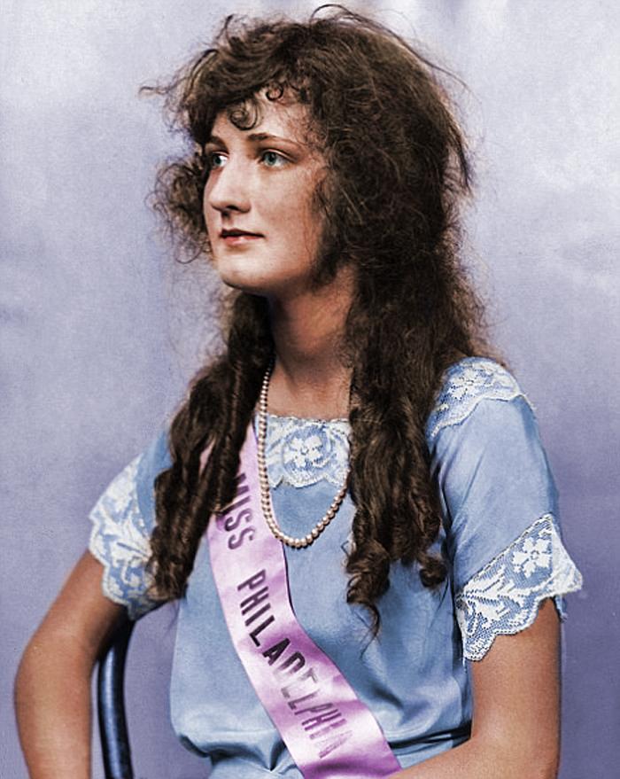 Miss America 1924 Colourized