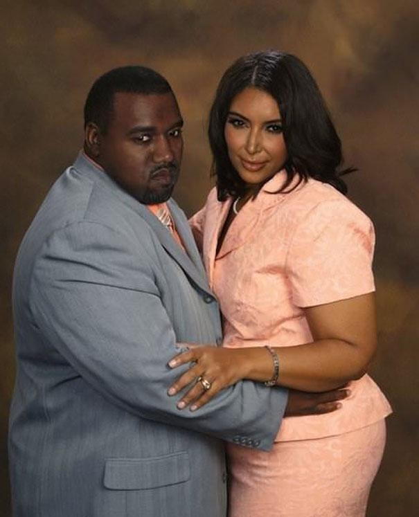 Kim Kardashian and Kanye West