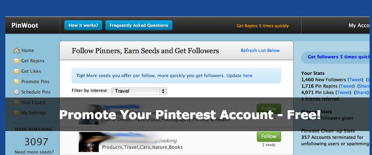 pinwoot - best Pinterest marketing tool 