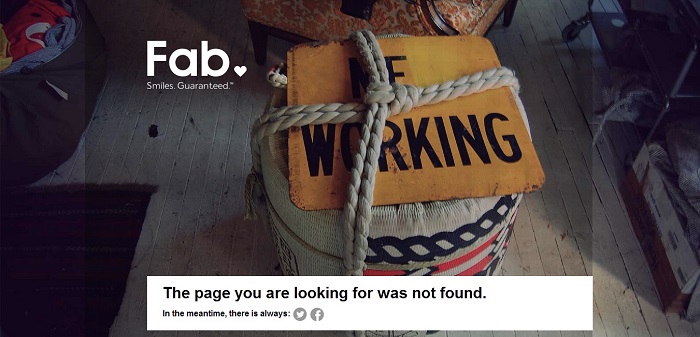 Fab 404 page