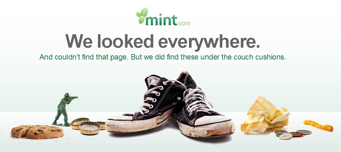 Mint 404 page