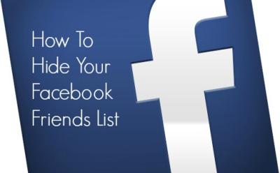 Hide Facebook Friends List