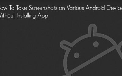 Take Screenshots on Android Device Without App
