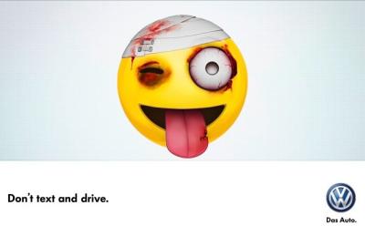 Campaign Volkswagen Text and Drive