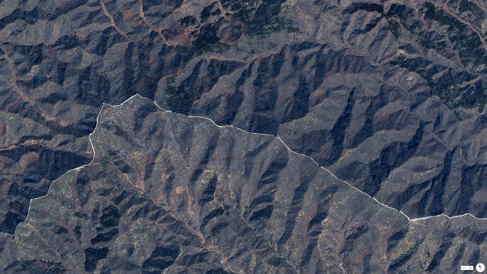 Great Wall Of China Satellite View