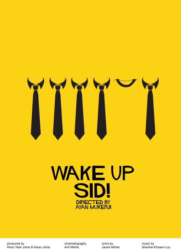 Wake Up Sid movie's Minimalistic poster Akshar Pathak