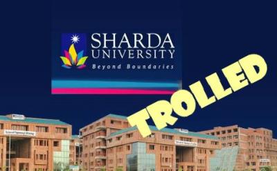 sharda university trolled world is here where are you (1)