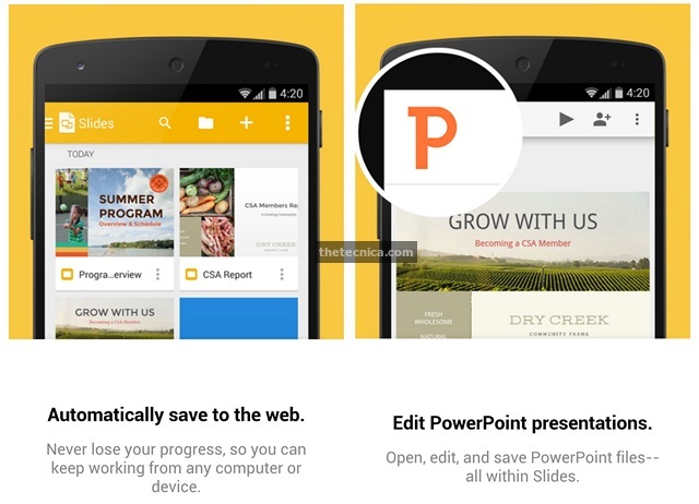Google Slides Android App Review 3