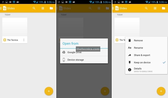 Google Slides Android App Review 4