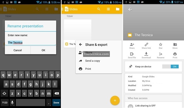 Google Slides Android App Review 5