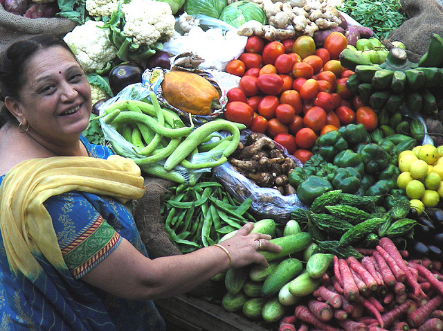 buying vegetable