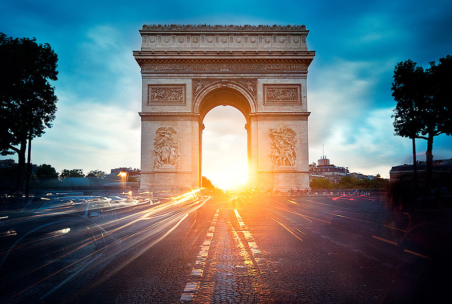 The Arc de Triomphe