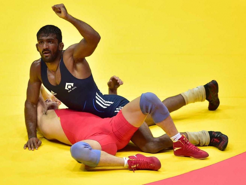 Yogeshwar Dutt Reacts After Clinching The Gold Medal