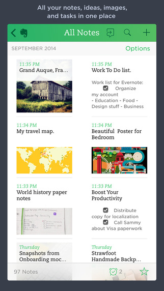 Evernote app