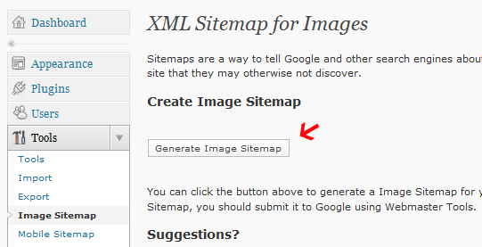 Google XML Image sitemap