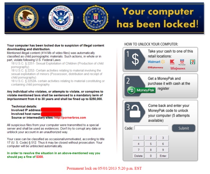 Ransomware image via PCWorld