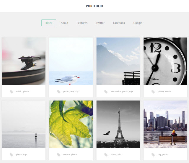 portfolio theme by gavik