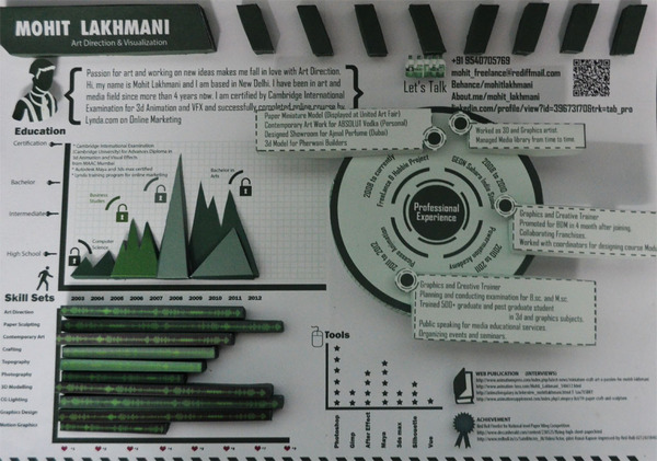 3D Infographic Resume