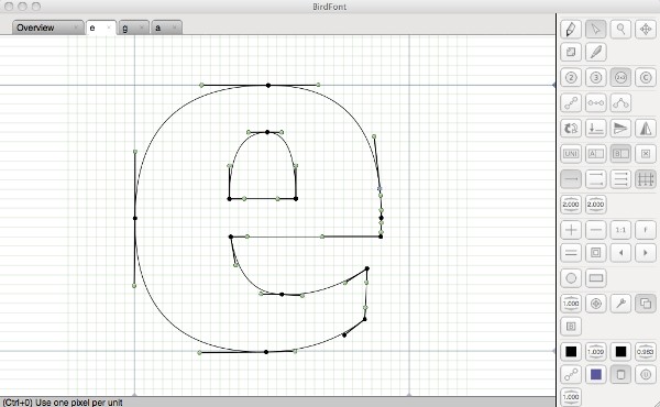 Birdfont – A free font editor for TTF, OTF and SVG fonts