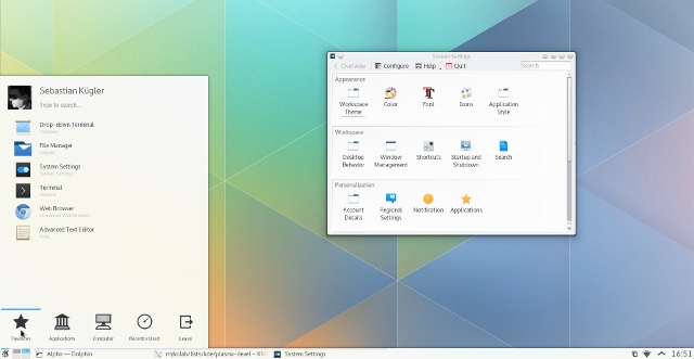 kde desktop environment