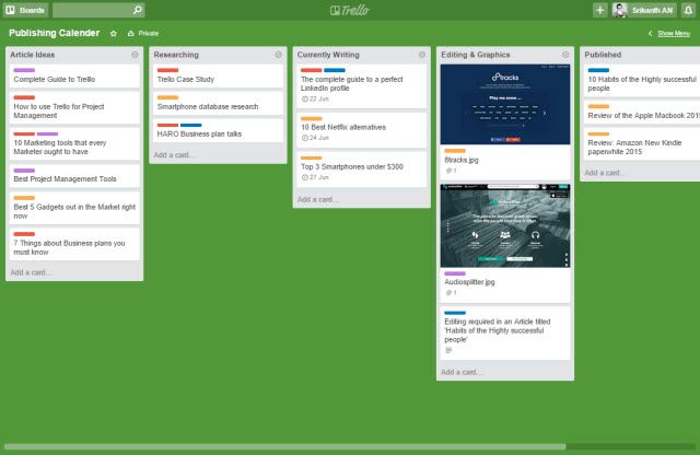 Final Trello Board