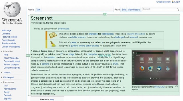 Greenshot screen capture tool